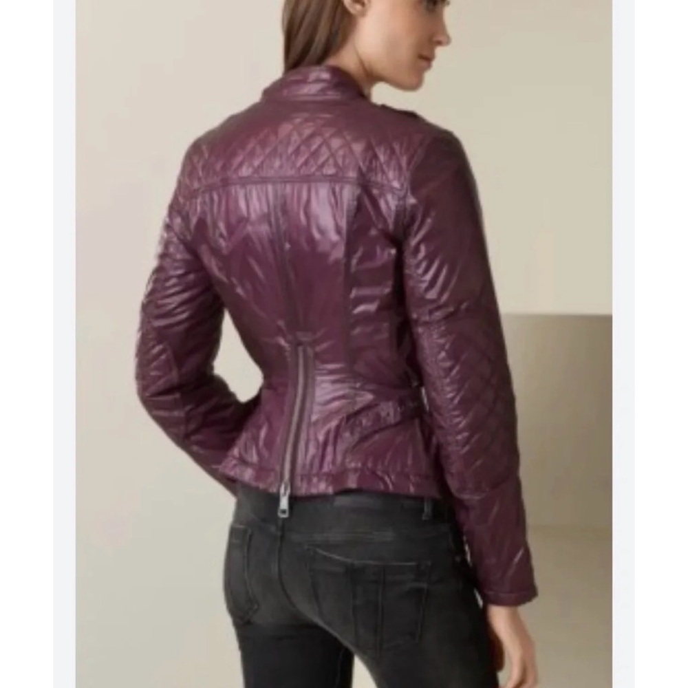 Burberry Purple Biker Jacket - Picture 2 of 8